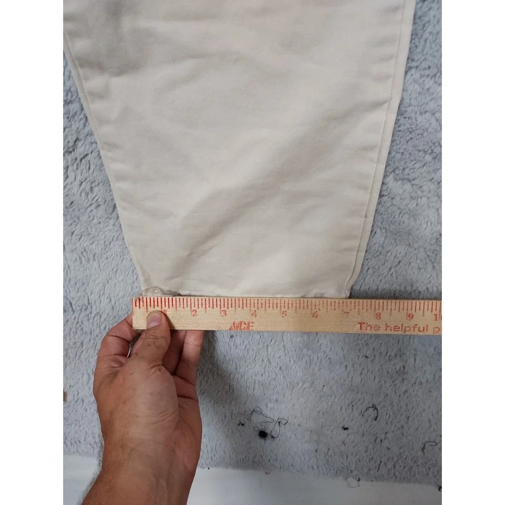 Abercrombie & Fitch Pants Men 34x34 Grunge Slim Fit White Button Fly Y2K HOLE